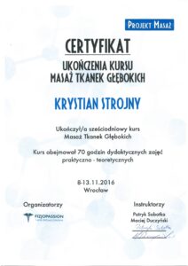 Krystian certyfikat MTG