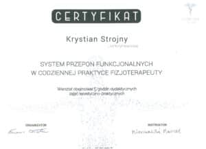 Krystian certyfikat Watsztat przepony