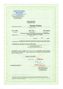 Kacper: Terapia manualna i diagnostyka moduł V