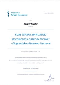 Kacper: Terapia Manualna