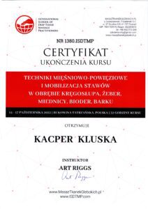 Kacper: Tkanki i mobilizacja stawów