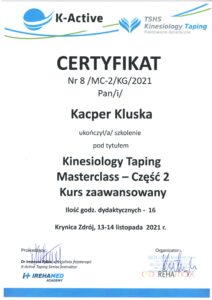 Kacper: Kinesiology Taping Masterclass - Część 2