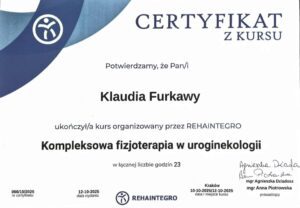 Klaudia: Kompleksowa fizjoterapia w uroginekologii